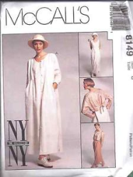 8149 MCCALLS NY NY LONG TIED DOLMAN DUSTER, JACKET, PANTS PATTERN 6  cut 